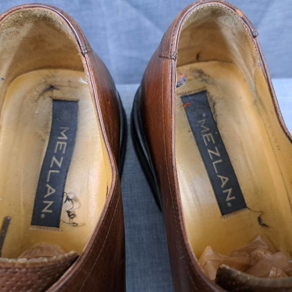 %Mezlan Men Dress Shoes Leather Oxford Brown Size 45 / US 11.5 NeoLite / D10 main image 11